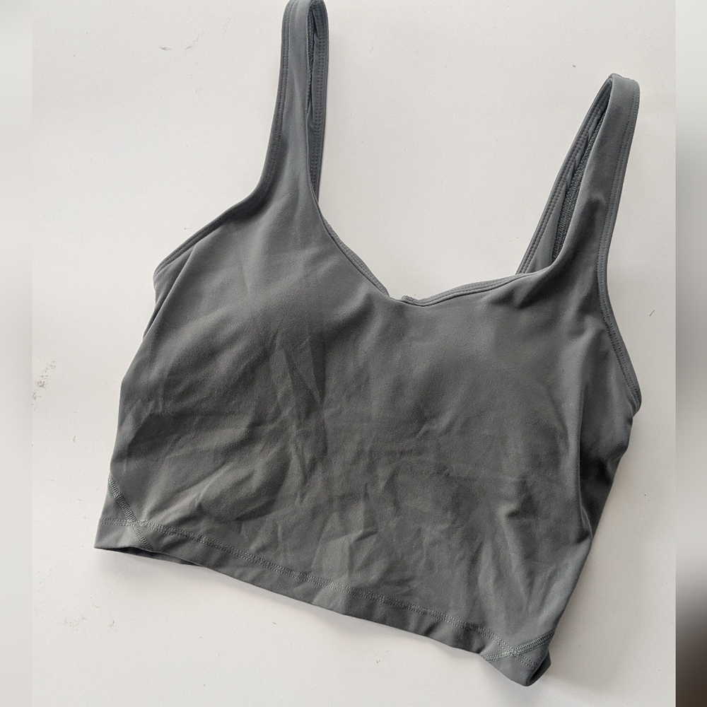 Lululemon align crop top Palm Court Size 4 Padded Great Condition